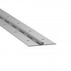 Punched Zinc Plated Steel Piano Hinge - 50.8mm Wide
